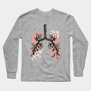 Flower Lungs Long Sleeve T-Shirt